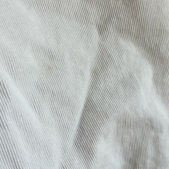 ACNE STUDIOS | Relaxed Cropped 'Pop Cord White' Corduroy Jeans | Size 38 (US 10) - Picture 8 of 10